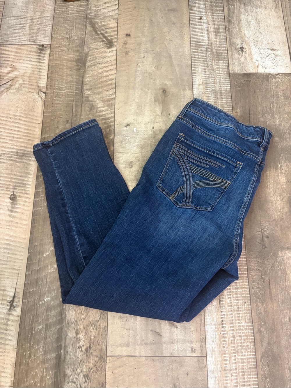 Seven7 Women's Skinny Jeans in Dark Blue Wash